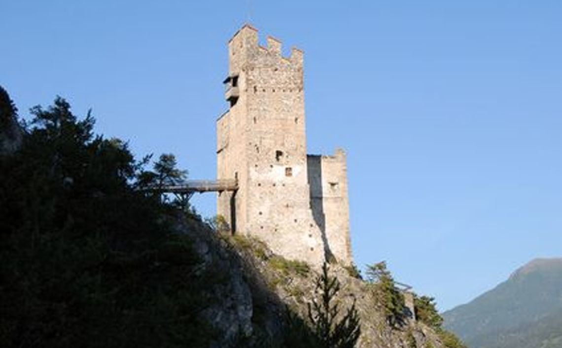Beleuchtung Ruine Schrofenstein